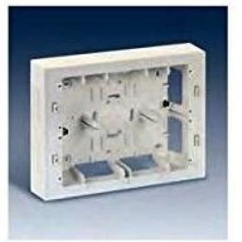 Simon 82866-33 - Caja 2 Filas Superficie Aluminio