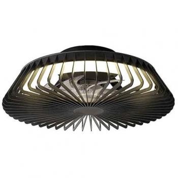 Ventilador de Techo Himalaya Mini 70W Negro con Luz Regulable y Dimmer, Ø 53 cm, IP20
