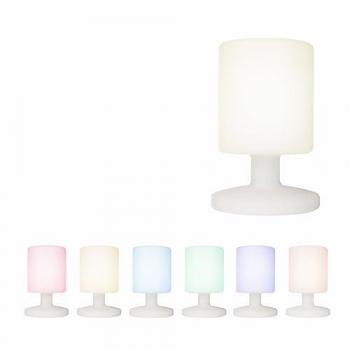 Lámpara de Mesa Smartwares IDE-60067 - LED 3W, Inalámbrica, Recargable, RGB, IP44, Autonomía 15 horas
