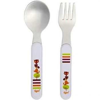 Tigex 80600612 - Pack de 2 cubiertos de inox decorados