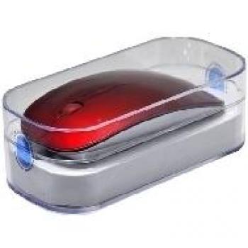 Kloner KRU0090 - Ratón optico, cable USB 2.0, compatible con Windows y Mac, color rojo