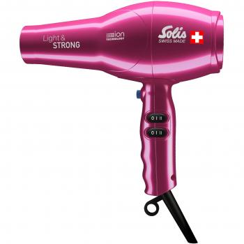 Solis Hair Dryer Swiss Light & Strong Pink