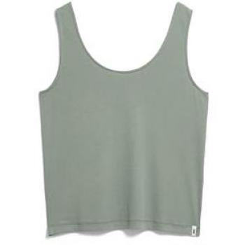 ARMEDANGELS Minaami Women's Relaxed Fit Casual Tank Top in Grey Green