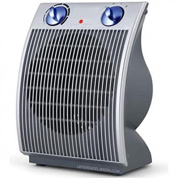 Calefactor vertical Orbegozo 1100W-2200W con función ventilador y termostato ajustable