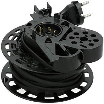 Enrollador de Cable Original 00751933 para Aspiradora Bosch y Siemens - Compatible con Varios Modelos - Color Negro
