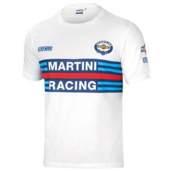 Camiseta de Manga Corta Sparco MARTINI RACING Talla L Blanco