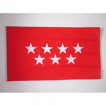 AZ FLAG Bandera de la Comunidad DE Madrid 150x90cm - Bandera MADRILEÑA 90 x 150 cm