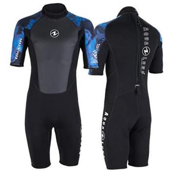 Traje Corto Aqualung Hydroflex 3 Mm para Hombre Adulto - Negro y Gris