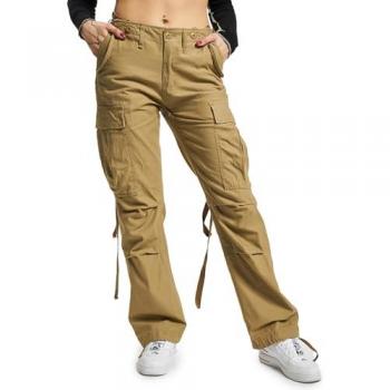 Brandit Ladies M65 Vintage Cargo Trousers - Camel - W27L32 to W36L34