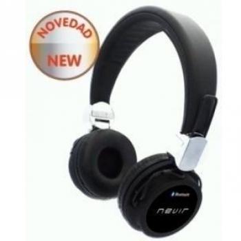 Nevir NVR-941 BH - Auriculares con Bluetooth, color negro