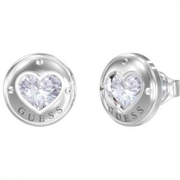Pendientes Guess Rolling Hearts JUBE03349JWRHT/U, par de pendientes de acero inoxidable con diseño de corazones rodantes, marca Guess