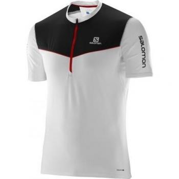 Salomon Fast Wing Hz Ss M Camiseta de Manga Corta, Hombre, Blanco