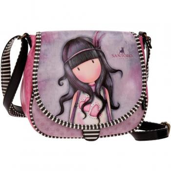 Gorjuss Jac Of Hearts Bolso Bandolera, 23 cm, 4.01 Litros, Rosa