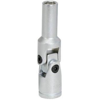 Llave de vaso articulada 3/8 para bujías de precalentamiento, corta, 75mm, 8mm - KS Tools 500.7301