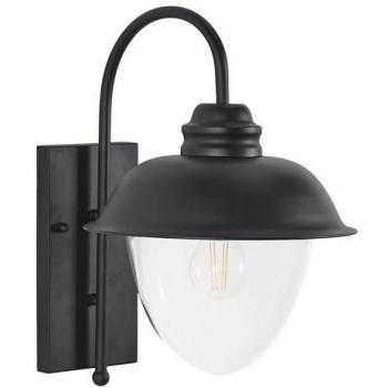 Lámpara de pared moderna para exterior Banka - Metal, hierro y vidrio negro mate