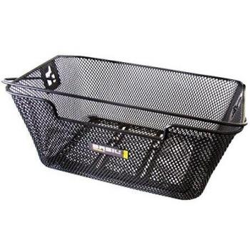 Cesta trasera Basil Capri Flex 39x30x17 cm ,negro, malla estrecha