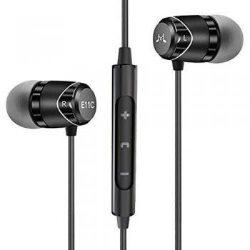 SoundMAGIC E11C - Auriculares internos para Smartphone, con micrófono y Mando a Distancia, Color Negro, Alta fidelidad