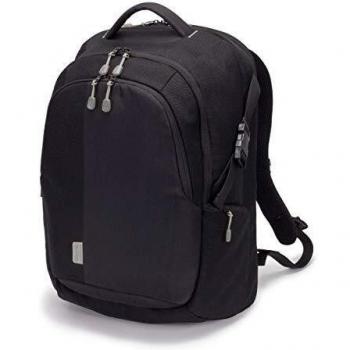 Dicota Backpack Eco 14-15,6 - Mochila Ligera para portátil con Funda Impermeable, Acolchado de protección, Funda de portátil extraíble y Amplio Espacio de Almacenamiento, Negro