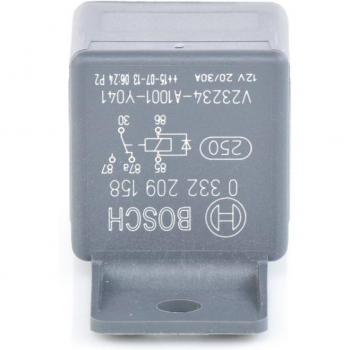 Relé Bosch 0 332 209 158, tipo de producto: Relé eléctrico, características: diseñado para corriente principal, alta fiabilidad, fácil instalación, adecuado para diversas aplicaciones automotrices