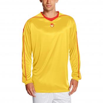 Uhlsport Camiseta Stream II Manga Larga, Todo el año, Unisex, Color Maisgelb/Rot, tamaño M