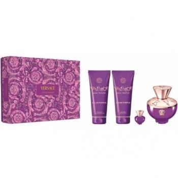 Versace Dylan Purple Eau De Parfum Spray 100ml Gift Set for Women - 4 Pieces, 2024