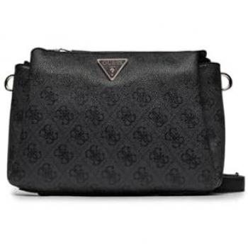 Guess Grey Printed Cross Body Bag with Zip, Size: ONE SIZE