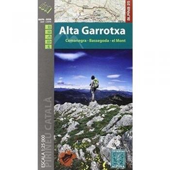 Alta Garrotxa, mapa excursionista. Escala 1:25.000. Editorial Alpina.