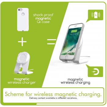 Exelium XFLAT-UPMSS5 - Módulo  de receptor para Samsung Galaxy S5, blanco - para estaciones de carga por induccion Exelium