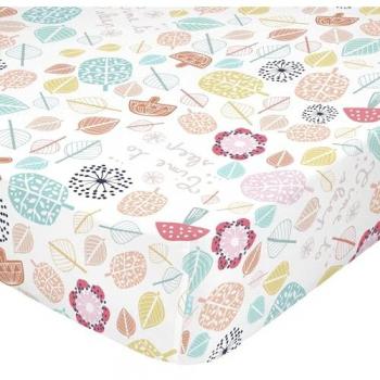 Sábana Bajera Multicolor HappyFriday MOSHI MOSHI 105 x 200 x 32 cm, 100% Algodón, Calidad de 150