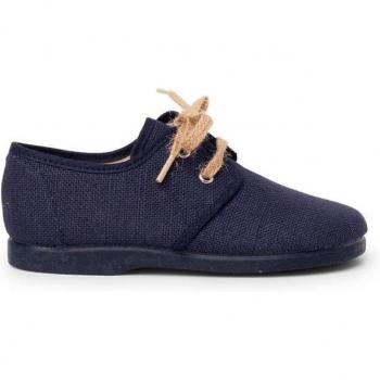 Blucher de niña con cordones rústicos, Pisamonas