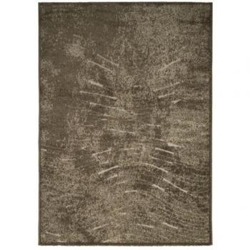 Alfombra para Interior y Exterior Dehors-Dedans ONDES, 120 x 170 cm, Color marrón, Resistente a la lluvia