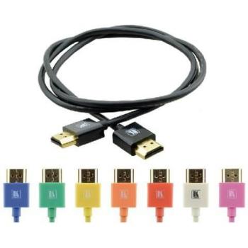 1.8m Blue Ultra Slim High-Speed HDMI Cable with Ethernet (4K@60Hz 4:4:4)