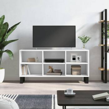 Mueble de TV madera de ingeniería 103,5x30x50 cm blanco