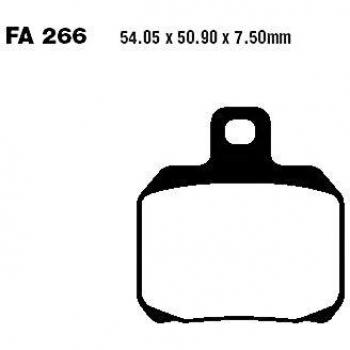 Juego de pastillas de freno semisinterizadas EBC FA266V para motocicleta Ducati y Aprilia