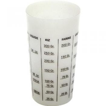 Allibert 191624 - Vaso dosificador de Polipropileno Transparente, 7,9 x 13,5 x 7,9 cm