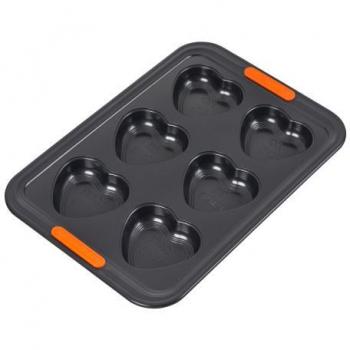 Molde 6 corazones con texto Le Creuset