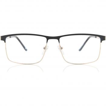 Cuadrado Montuta completa Metal Dorados Gafas Recetadas para Hombre - Gafas Anti-Azules - SmartBuy Collection