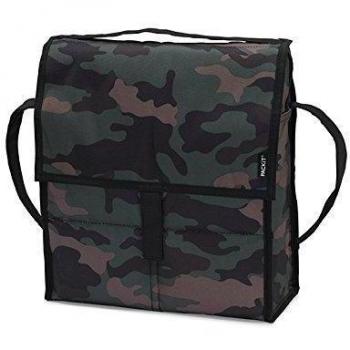 PackIt Camo Bolsa Porta-Alimentos para Picnic, Verde camuflage, 13 x 29 x 30 cm