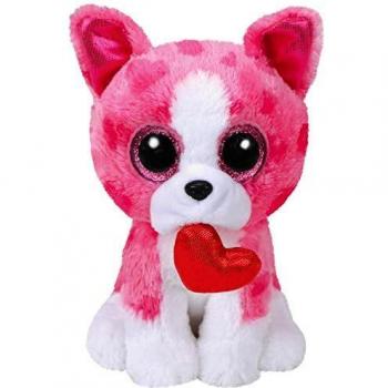 TY- Romeo Peluche perro, Color rosa