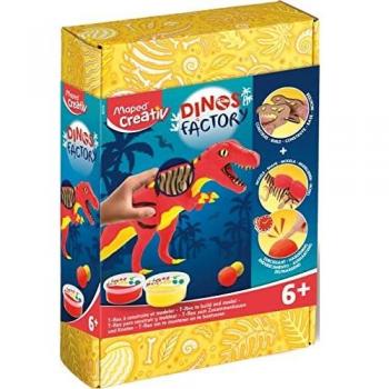 Maped - Set de Manualidades para Niños - Dinos Factory T Rex - a Partir de 6 Años - Ideal para Construir