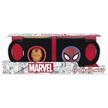 ABYstyle abymug364 Marvel Juego 2 Mini Mugs Iron Man & Spiderman
