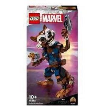 LEGO Super Heroes Marvel Rocket y Bebé Groot Juguete de Construcción 76282