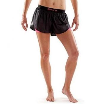 Skins Dnamic-Pantalón corto de compresión 2 en 1 para mujer Lampone FR: XS