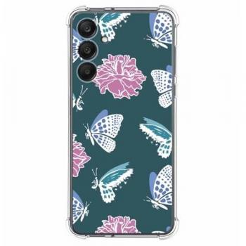 Funda de Silicona Antigolpes con Diseño de Flores para Samsung Galaxy A25 5G
