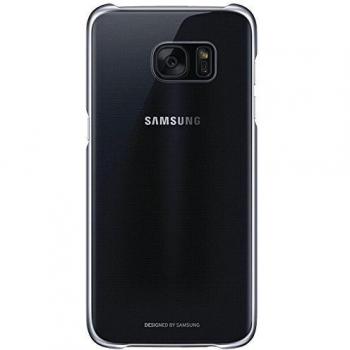 Samsung Clear Cover - Funda para Samsung Galaxy S7 Edge, negro transparente