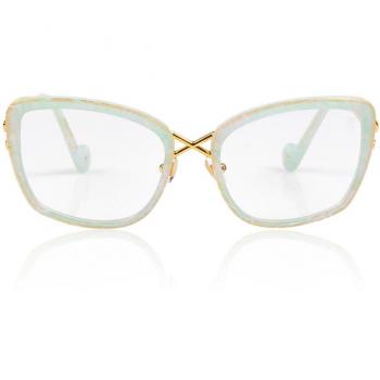Anna-Karin Karlsson LA CROIX Opal Women's Eyeglasses Green Frame Size 57 - Blue Light Block Available