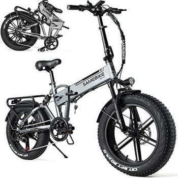 Bici Electrica,20 Pulgadas Bicicleta EléCtrica MontañA Plegable,500W Motor,48V/10Ah BateríA Litio ExtraíBle,Con Asistencia De Pedal,Adecuado Para Adolescentes Y Adultos Bicicleta EléCtrica.,Silver