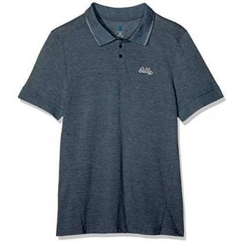 Odlo Polo S/S Nikko para Hombre, Hombre, Polo, 550312, Gris Oscuro, Extra-Large