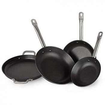 Batería de Cocina New Classic BOJ - Conjunto de 4 sartenes de hierro fundido