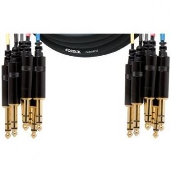 Cordial 8-Channel Stereo Jack to Jack Multicore Cable, 5m